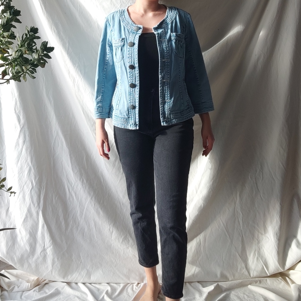 Light Wash Denim Jacket - Picture 2 of 4